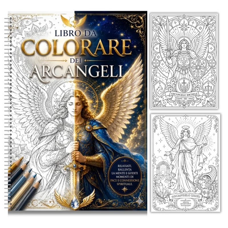 Copertina e pagine da colorare del settimo materiale bonus