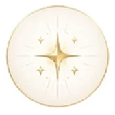 Stella dorata a quattro punte