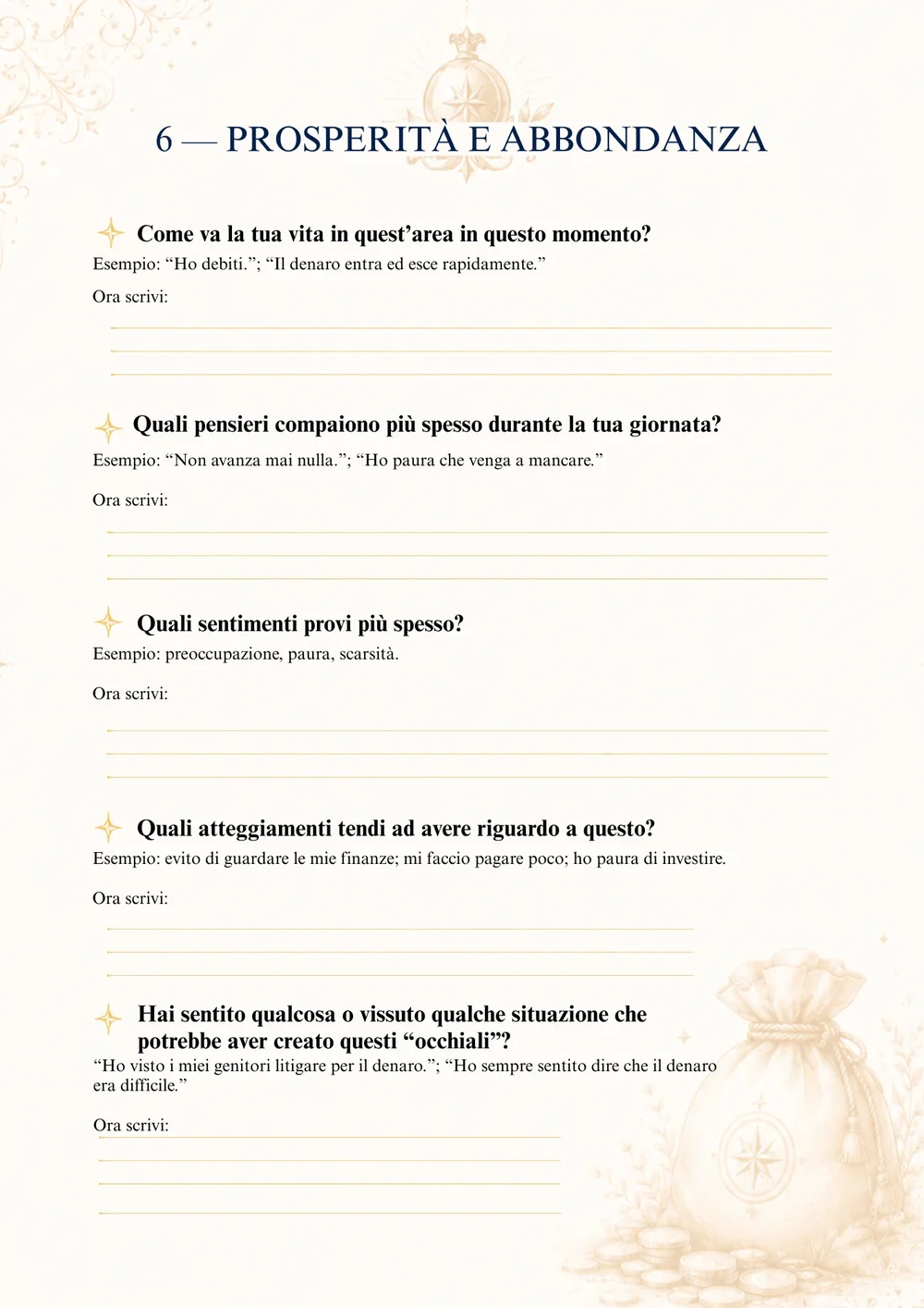 Pagina interna del quaderno, 7 di 10