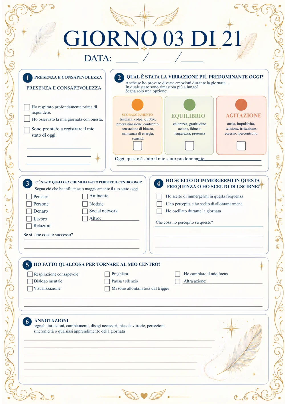 Pagina interna del quaderno, 9 di 10